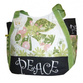 自然風帆布包(大) ~和平鴿圖案